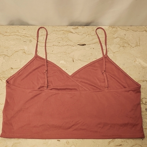 Victoria's Secret Dark Coral Balletcore Wrap Style Sport Camisole Top XL - Picture 2 of 4